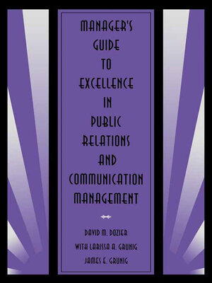 cover image of Manager's Guide to Excellence in Public Relations and Communication Management